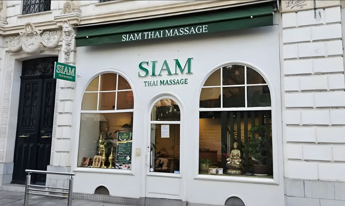 Façade du salon Siam Thaï Massage, 19 rue Samonzet à Pau
